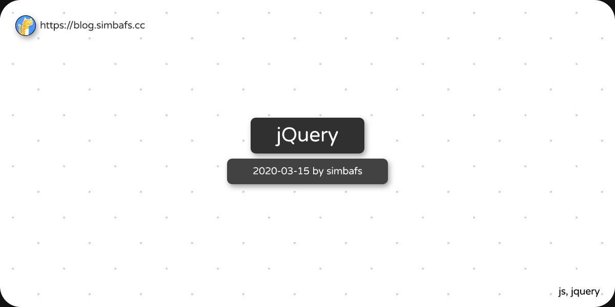 Featured image of post jQuery