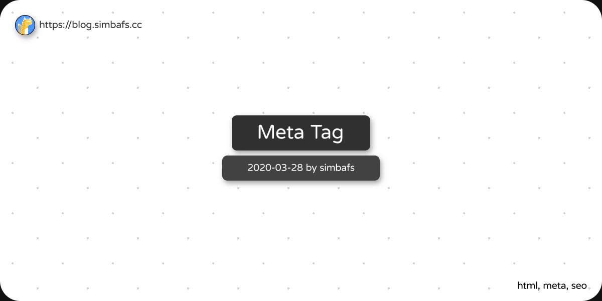 Featured image of post Meta Tag