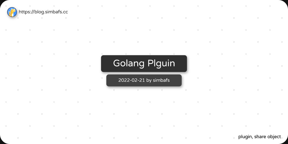 Featured image of post Golang Plguin