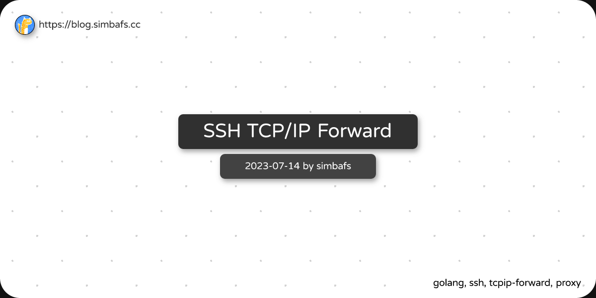 Featured image of post SSH TCP/IP Forward
