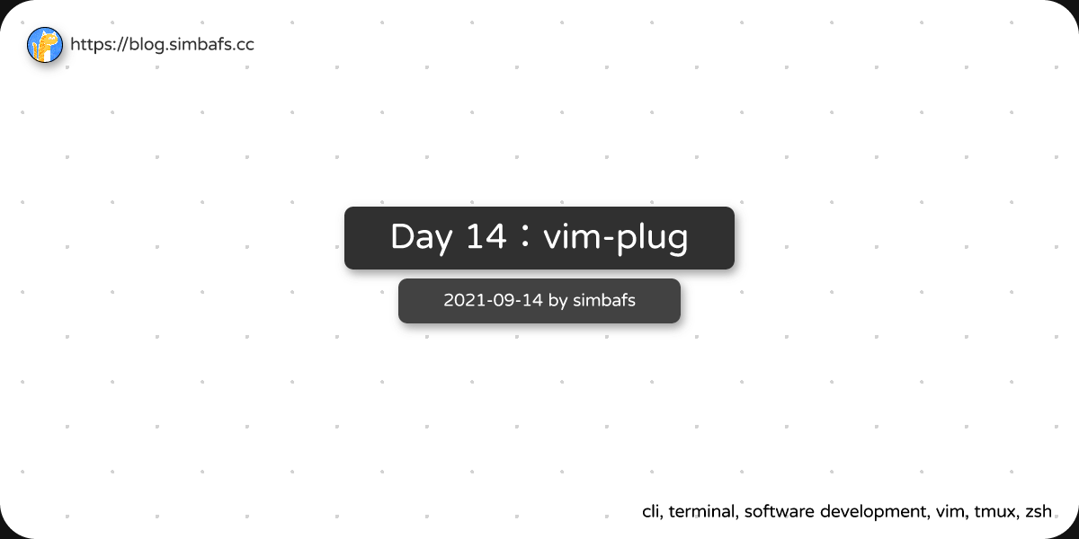 Featured image of post Day 14：vim-plug