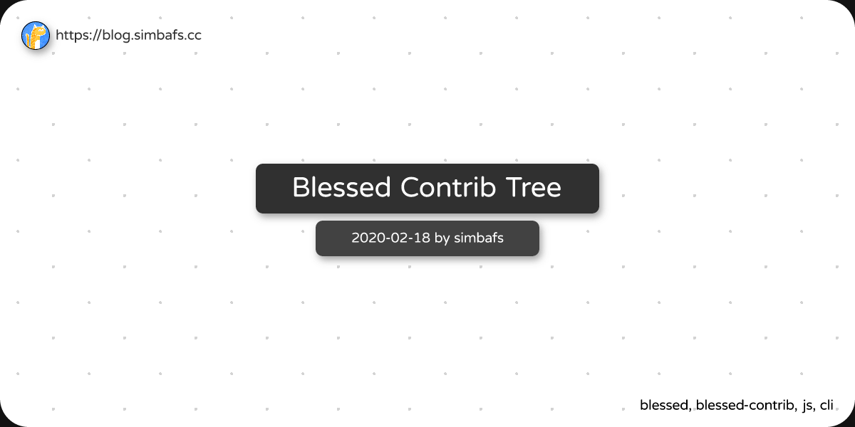 Featured image of post Blessed Contrib Tree