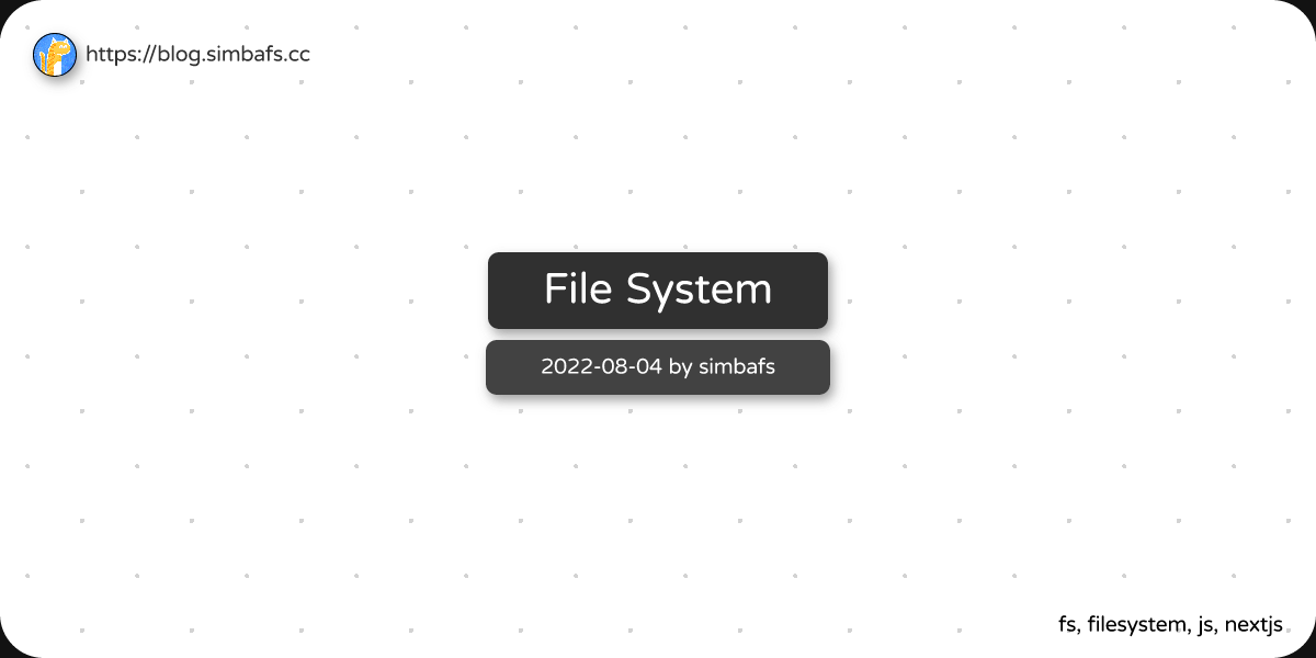 Featured image of post File System