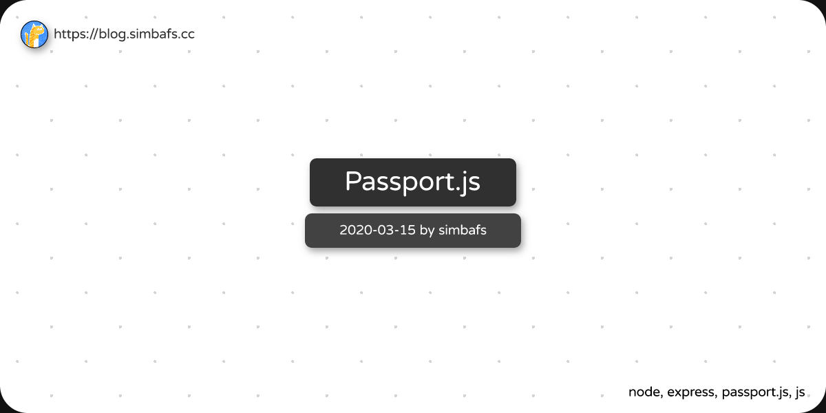 Featured image of post Passport.js
