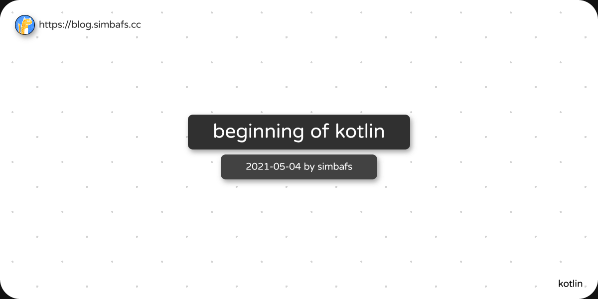 Featured image of post beginning of kotlin