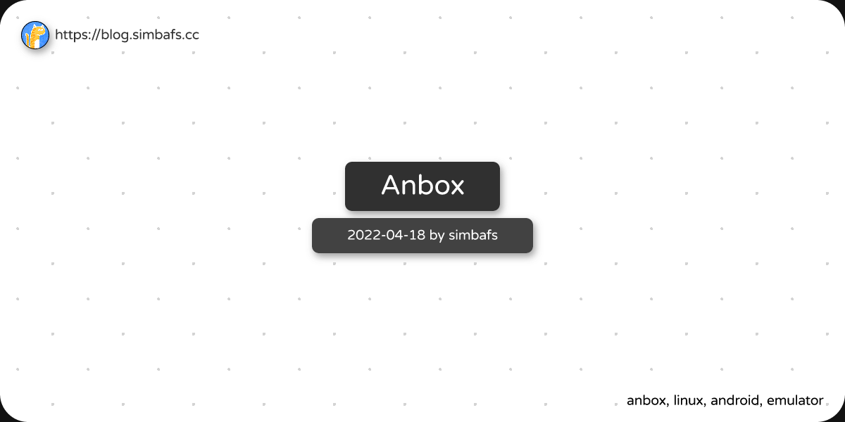 Featured image of post Anbox