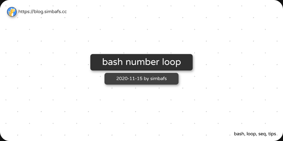Featured image of post bash number loop
