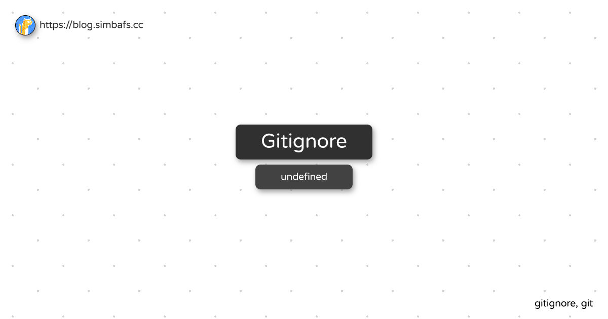 Featured image of post Gitignore