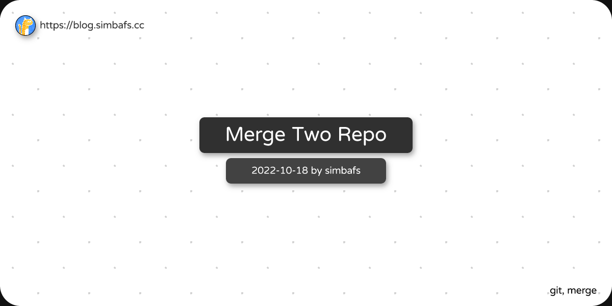 Featured image of post Merge Two Repo