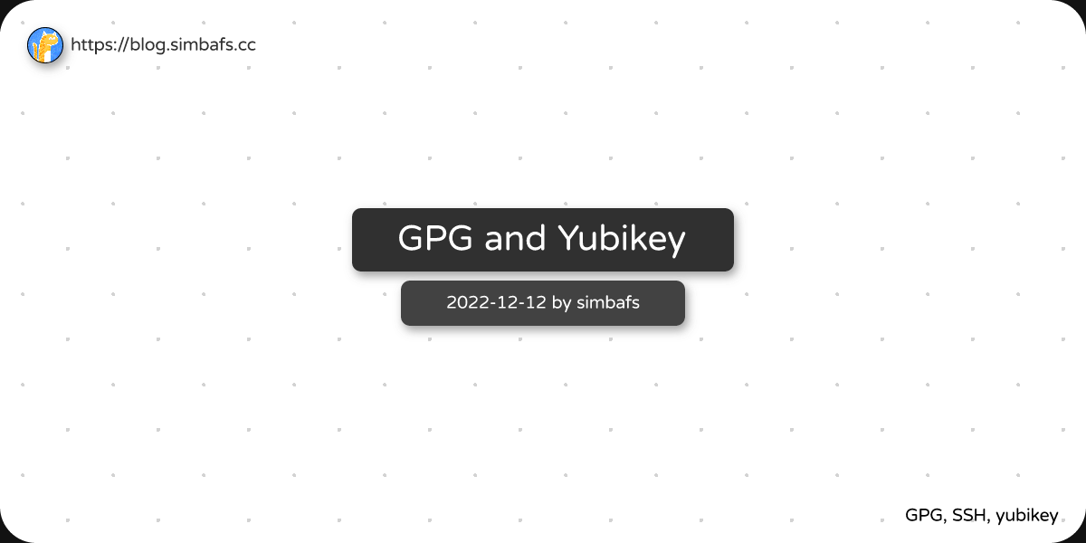 Featured image of post GPG and Yubikey