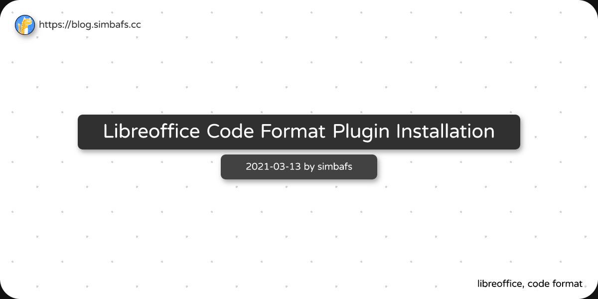 Featured image of post Libreoffice Code Format Plugin Installation