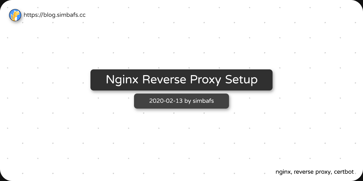 Featured image of post Nginx Reverse Proxy Setup