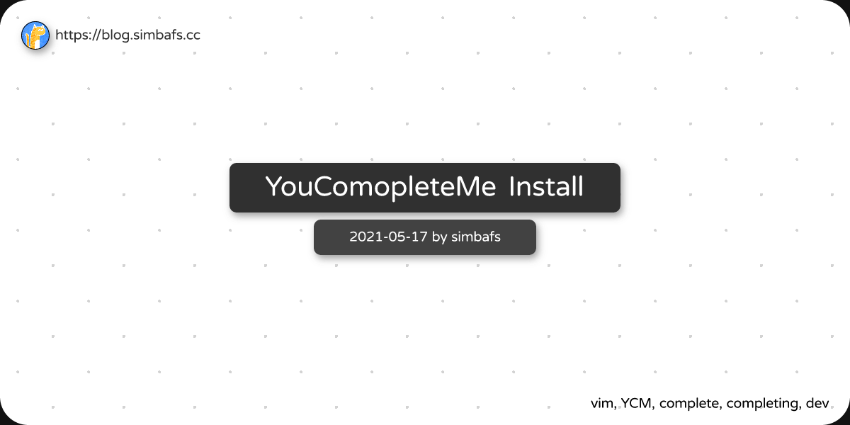 Featured image of post YouComopleteMe Install